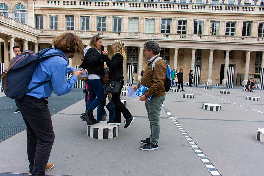 team building palais royal buren columns