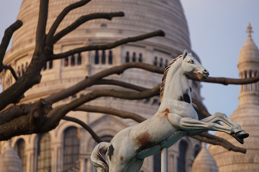 Montmartre sacre coeur in paris