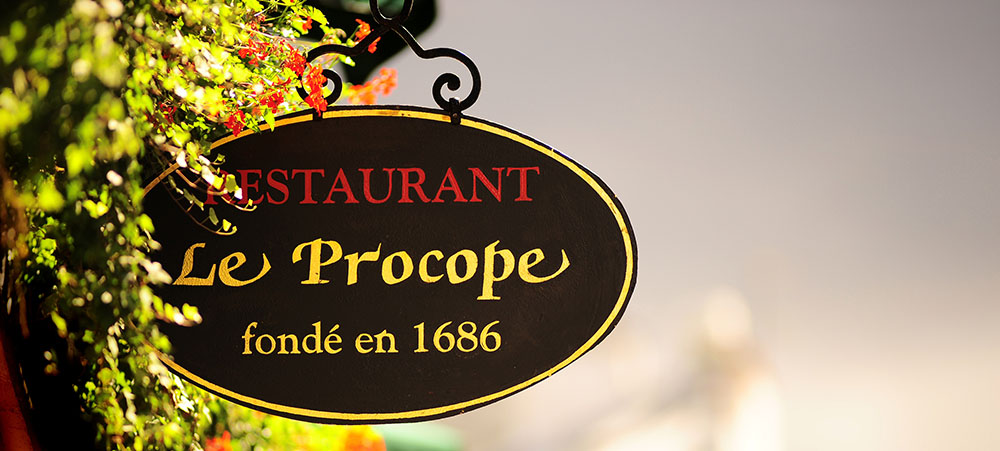 Restaurant in the Notre-Dame district: Le Procope, the oldest café in Paris