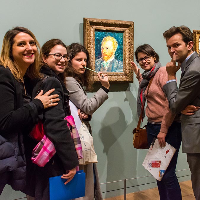 Orsay museum team building painting van gogh