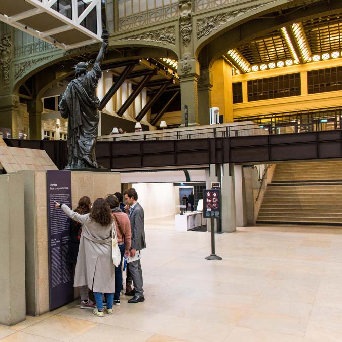 chasse au trésor entreprise au musée d'Orsay défi statue de la liberté
