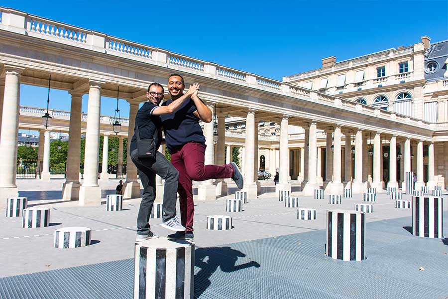 team building de printemps colonnes de buren