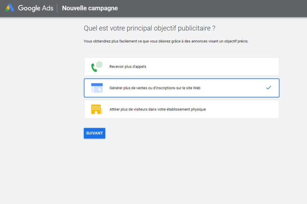 Gestion de campagne Adwords