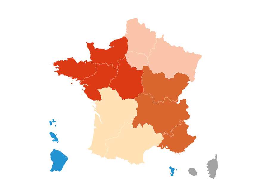 L'implantation géographique de 100 000 entrepreneurs