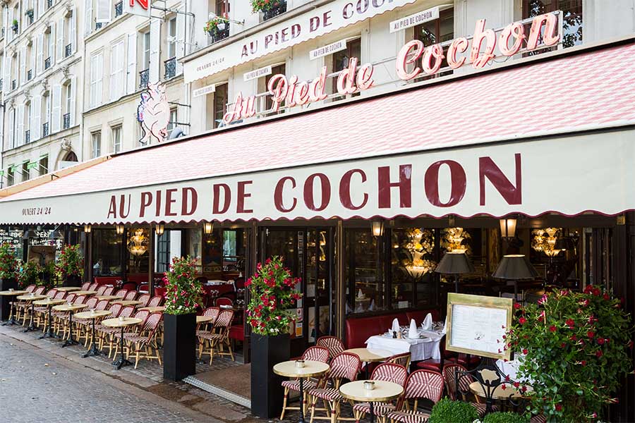cuisine française à Paris Au pied de cochon