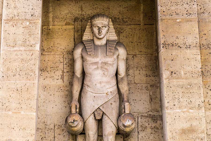 Fontaine du Fellah détail Antinous