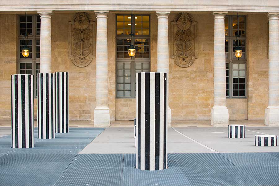 jardin palais royal colonne de Buren