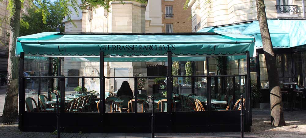 Restaurant in the Marais for an event: la Terrasse des Archives