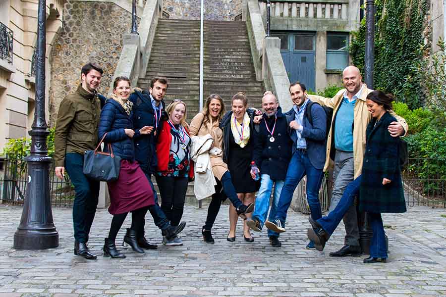 corporate treasure hunt in Montmartre