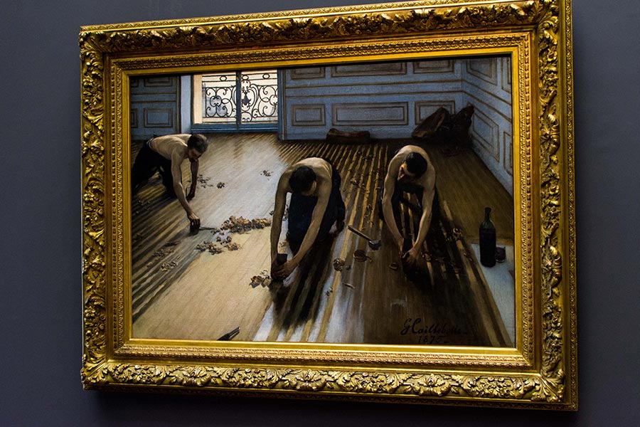 caillebotte raboteurs de parquet exposé musée orsay