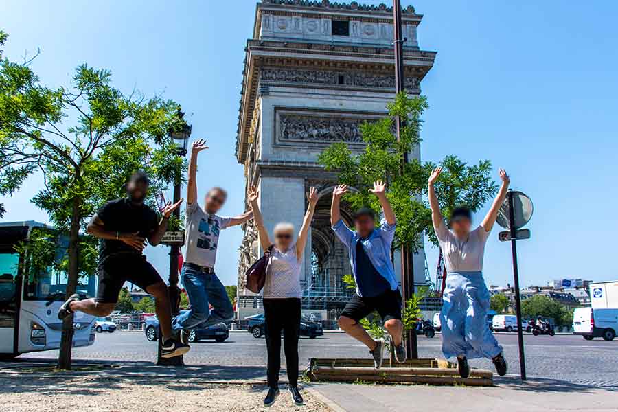 défi final jeu de piste team building arc de triomphe