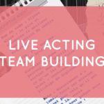 Couverture activité de cohésion en ligne live acting team building