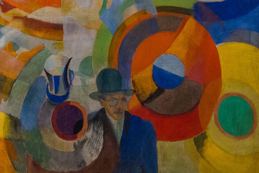 détail manège des cochons delaunay portrait Tristan Tzara