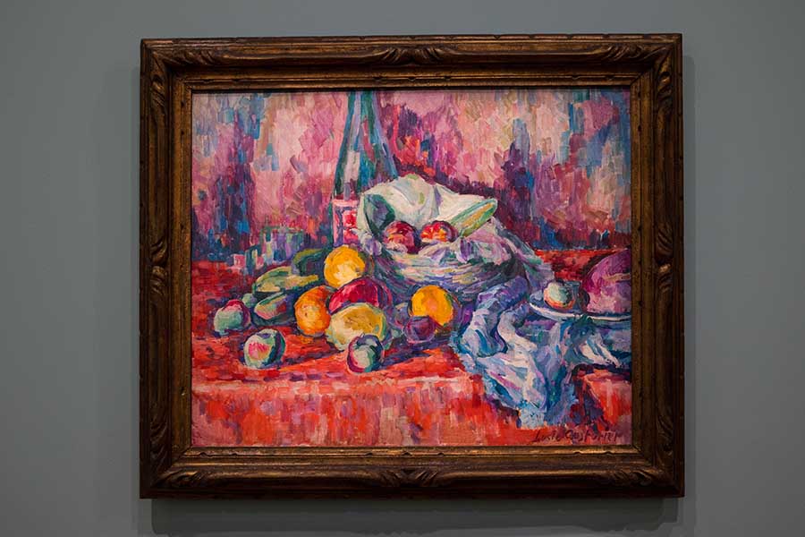 Exhibition at musee Orsay on Signac Lucie Cousturier painting Nature morte fruits