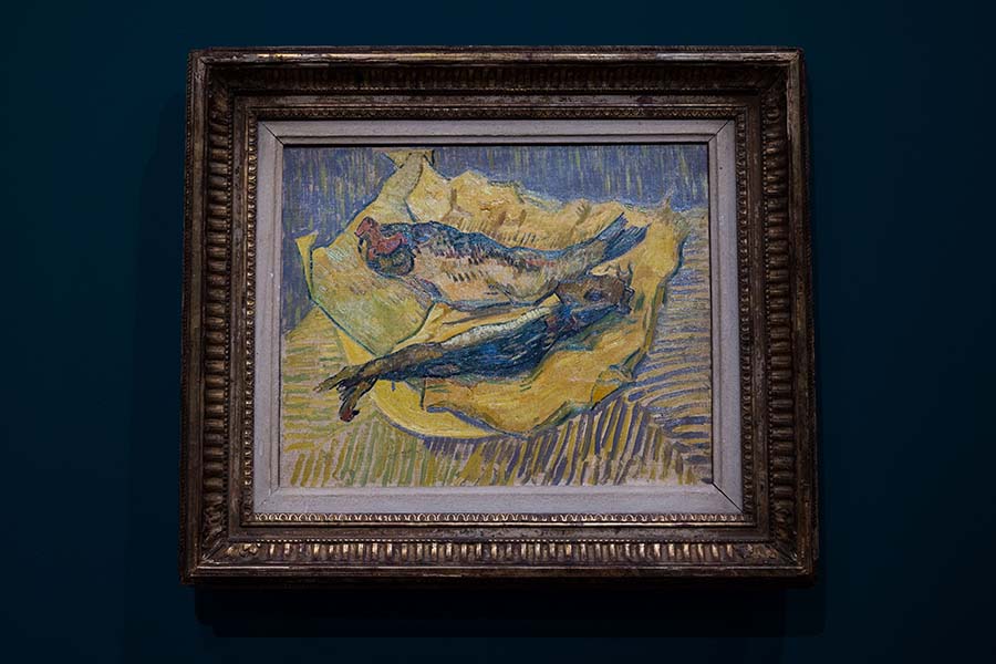 Vincent van Gogh - Deux harengs exposition Paul Signac