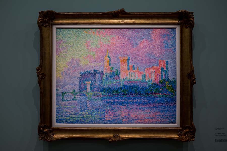 expo Signac tableau Avignon Soir Château des Papes