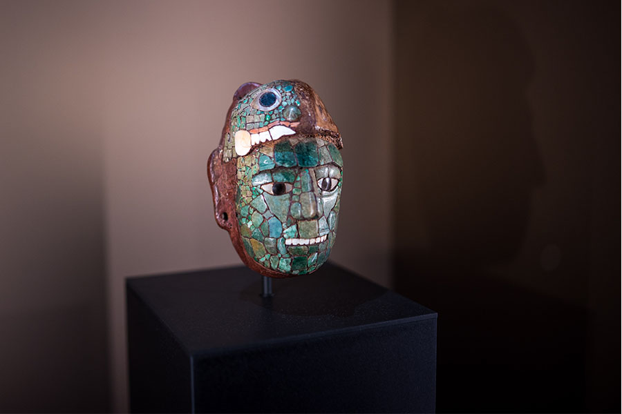 pendentif masque maya mexique