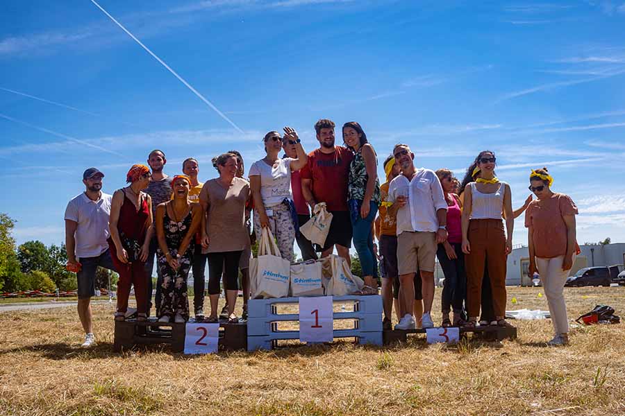 podium final activité sportive team building