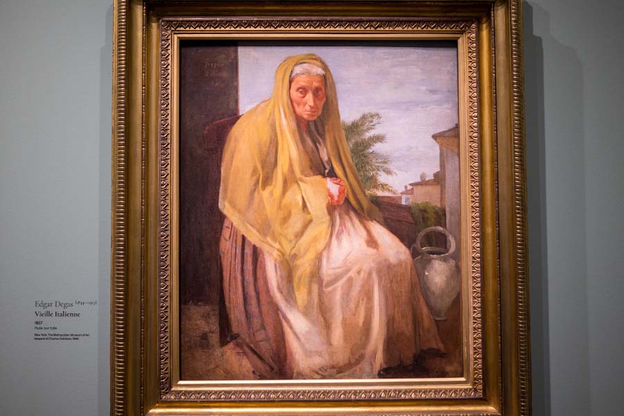 Edgar degas vieille italienne 1857 painting