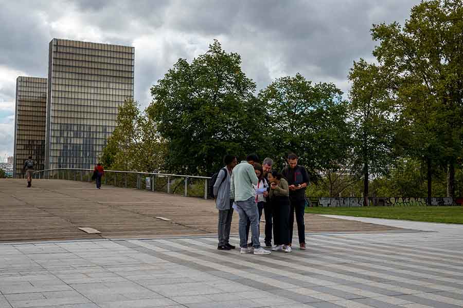 jeu de piste digital quartier BNF