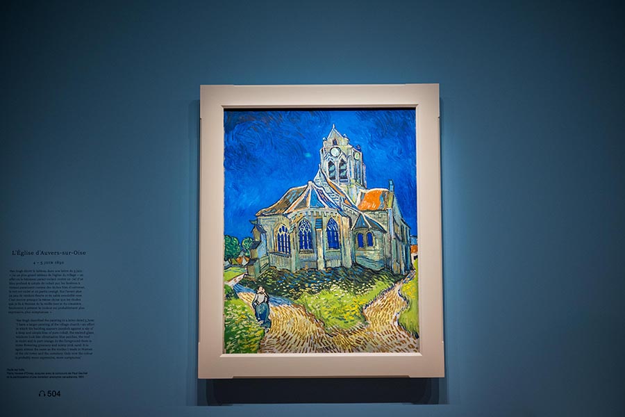 exposition musée d'orsay tableau église d'auvers sur oise van gogh
